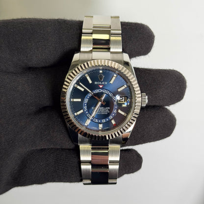Rolex Sky-Dweller 42 mm Blue Dial Watch Ref# 326934 - Happy Jewelers Fine Jewelry Lifetime Warranty