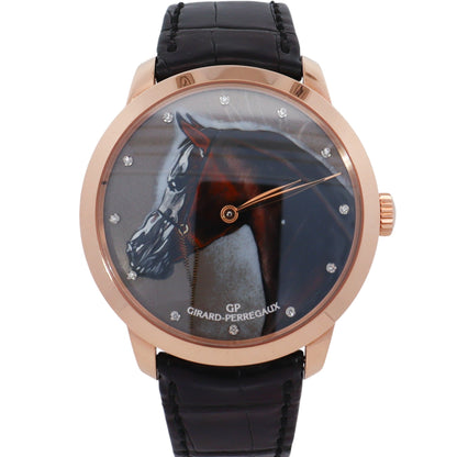 Girard Perregaux 1966 The Map 40mm Horse Dial Watch Ref# 49534 - Happy Jewelers Fine Jewelry Lifetime Warranty