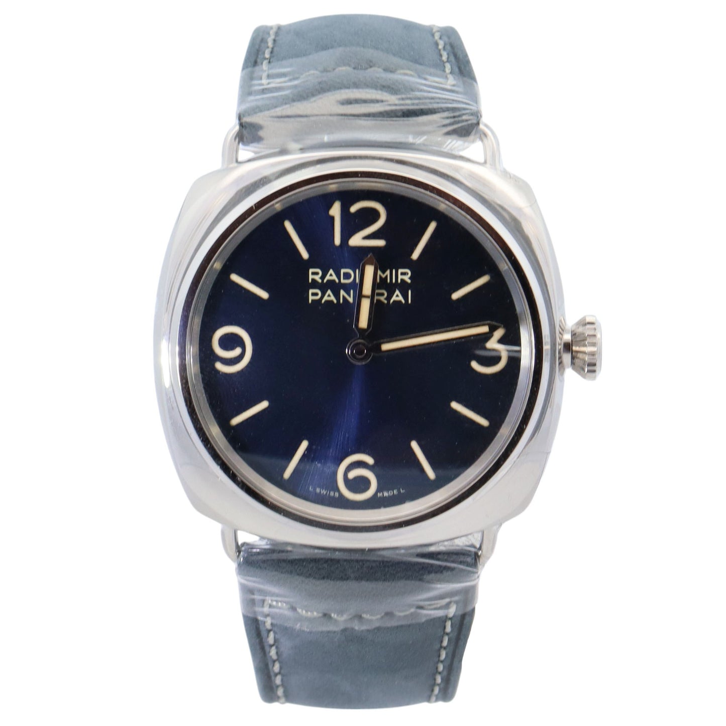 Panerai Radiomir 45mm Blue Dial Watch Ref# PAM01383