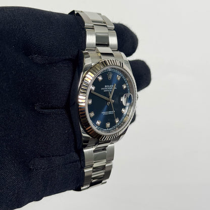 Rolex Datejust 41mm Blue Dial Watch Ref# 126334 - Happy Jewelers Fine Jewelry Lifetime Warranty