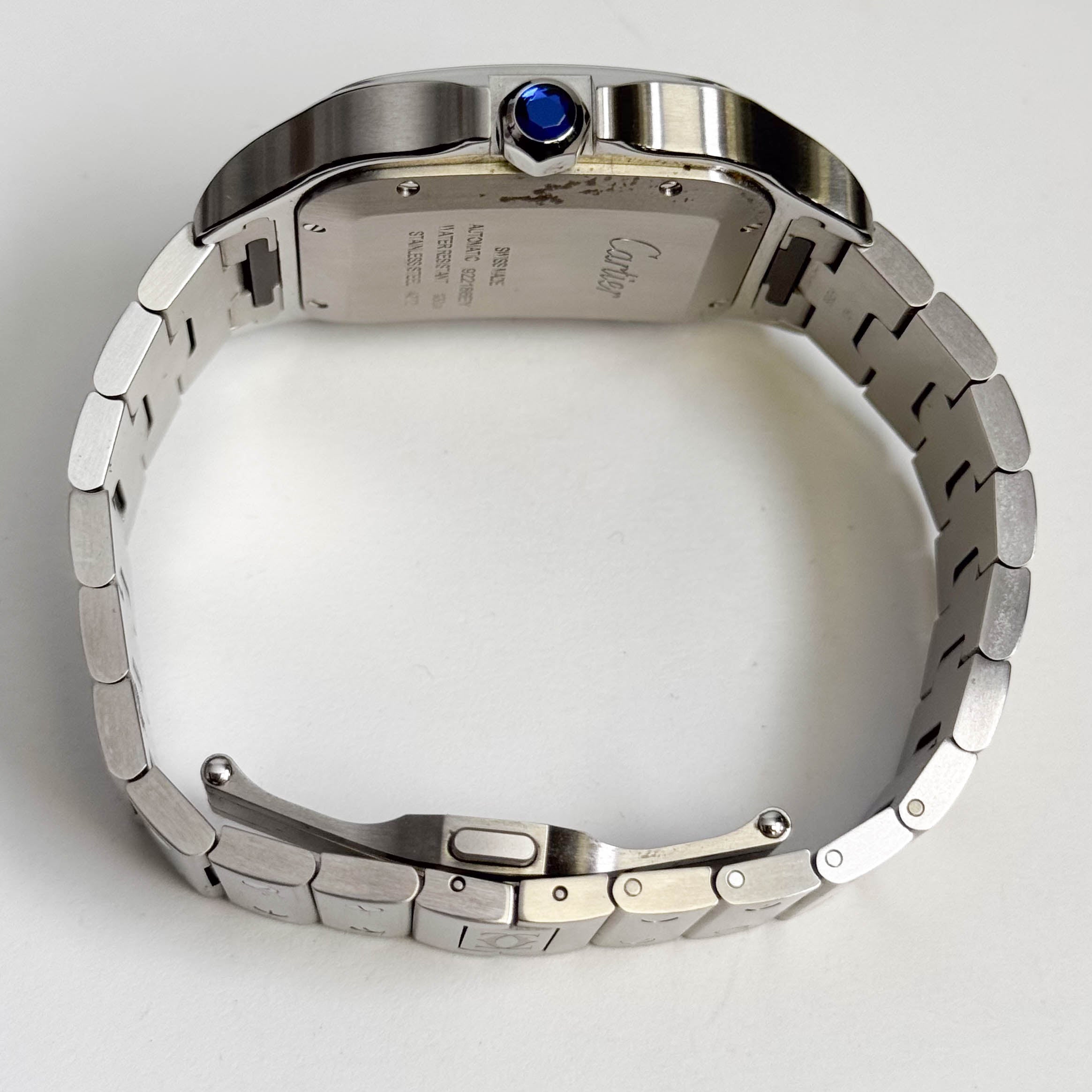 Cartier Santos 40mm Blue Dial Watch Ref# WSSA0071 - Happy Jewelers Fine Jewelry Lifetime Warranty
