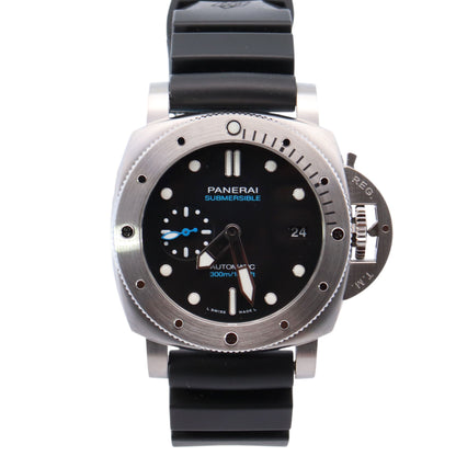 Panerai Submersible 42mm Black Dial Watch Ref# PAM02973 - Happy Jewelers Fine Jewelry Lifetime Warranty