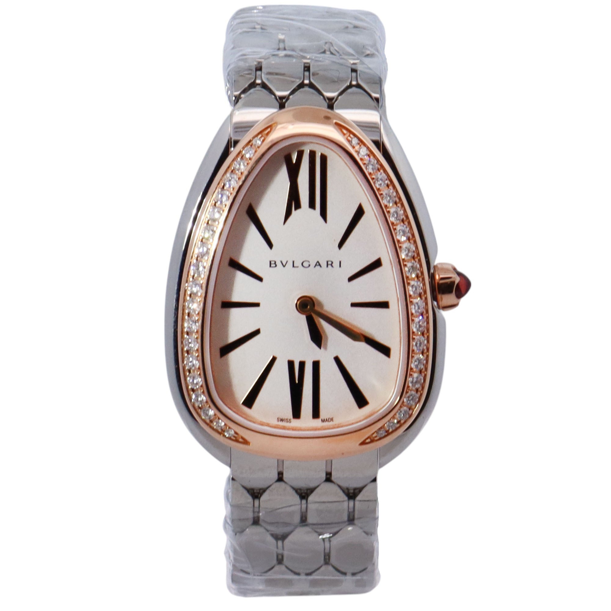Bvlgari Serpenti 33mm White Dial Watch Ref# 103143 - Happy Jewelers Fine Jewelry Lifetime Warranty