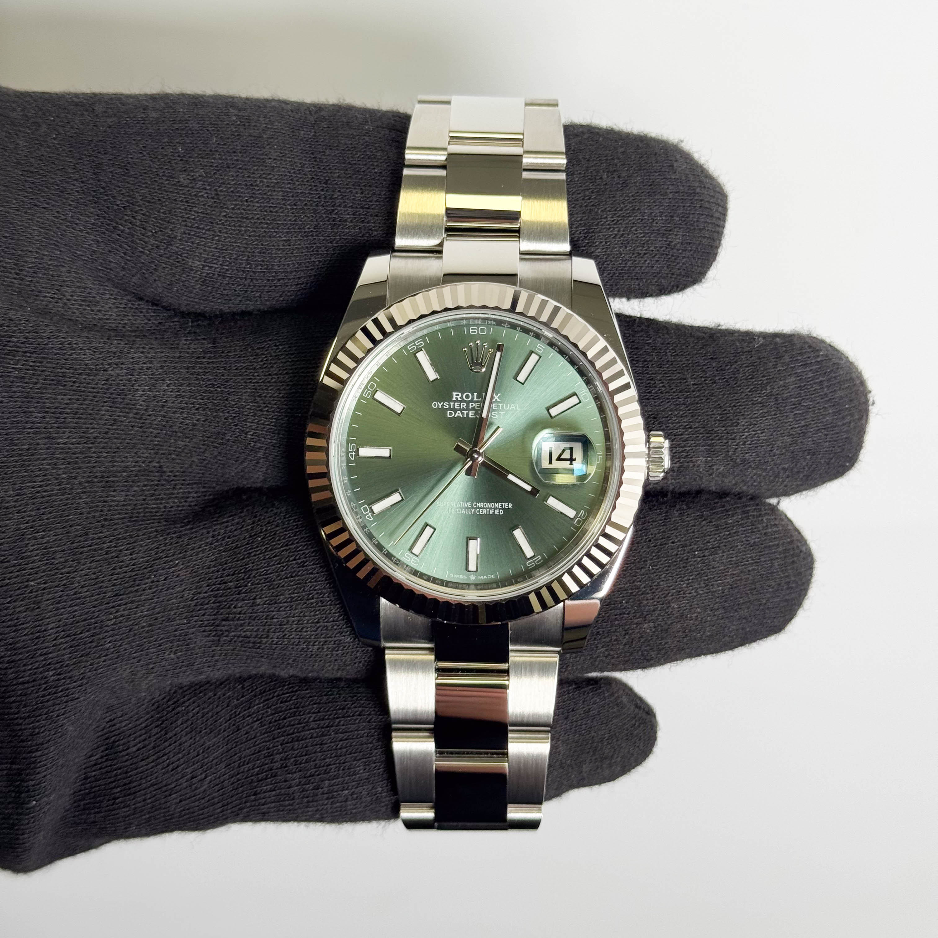 Rolex Datejust 41mm Green Dial Watch Ref# 126334