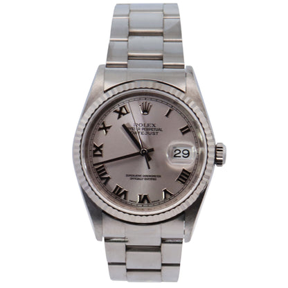Rolex Datejust 36mm Rhodium Dial Watch Ref# 16234 - Happy Jewelers Fine Jewelry Lifetime Warranty