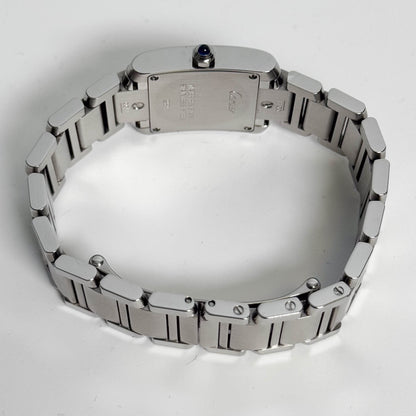Cartier Tank Stainless Steel 20mm Ivory Dial Watch Ref# W51008Q3 - Happy Jewelers Fine Jewelry Lifetime Warranty