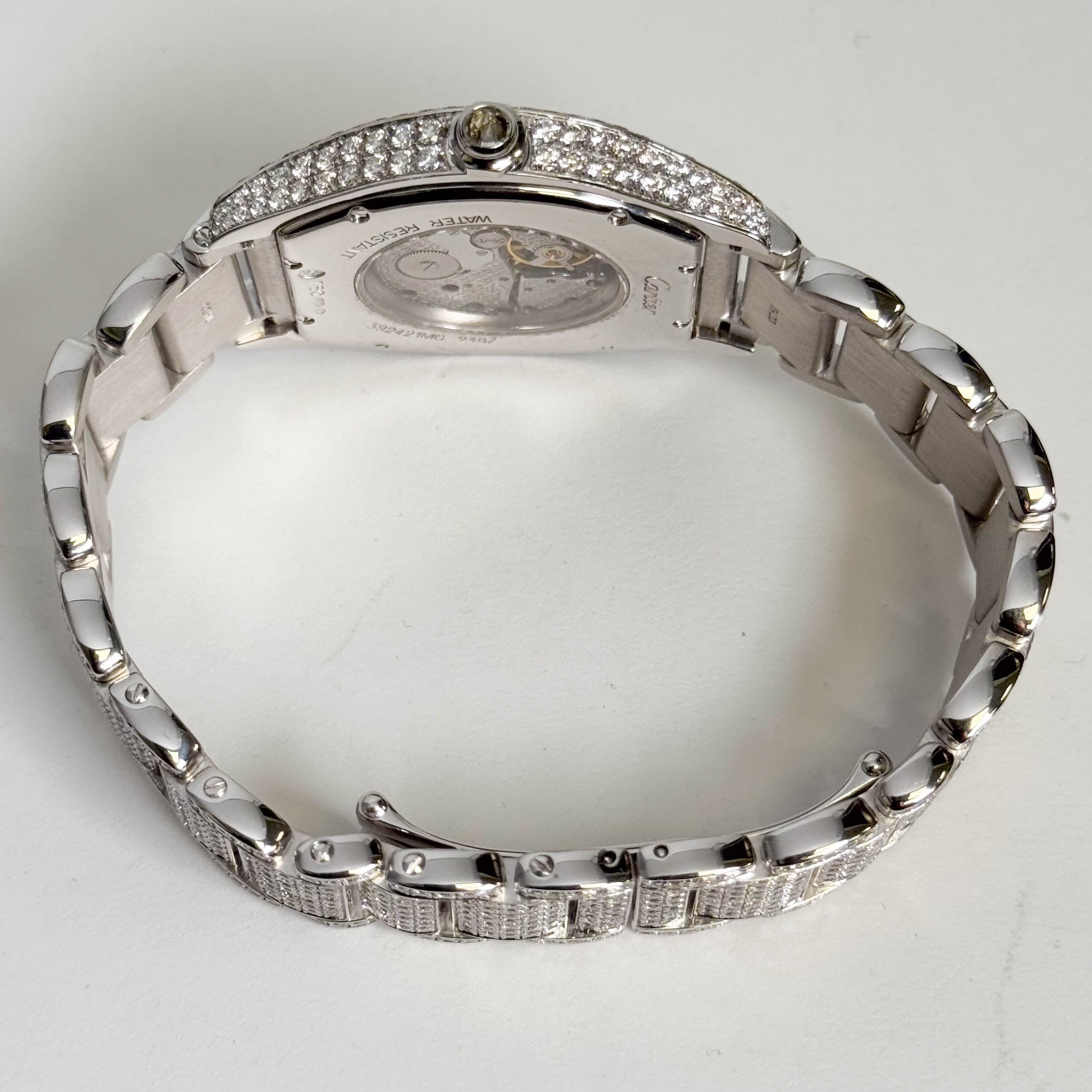 Cartier Tortue 34mm Silver Dial Watch Ref# WA5043MC - Happy Jewelers Fine Jewelry Lifetime Warranty