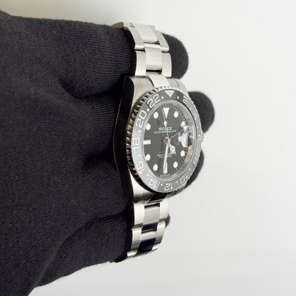 Rolex GMT-Master II 40mm Black Dial Watch Ref# 126710GRNR