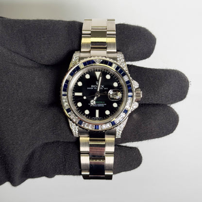 Rolex GMT Master II 40mm Black Dial Watch Ref# 116759SA