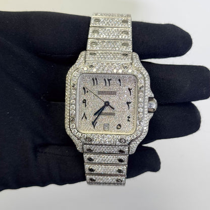 Cartier Santos 40mm Pave Dial Watch Ref# WSSA0018 - Happy Jewelers Fine Jewelry Lifetime Warranty