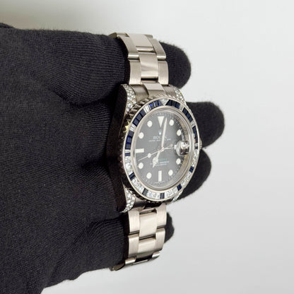 Rolex GMT Master II 40mm Black Dial Watch Ref# 116759SA