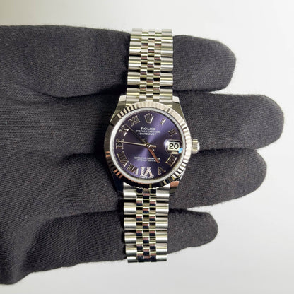 Rolex Datejust 31mm Purple Dial Watch Ref# 278274