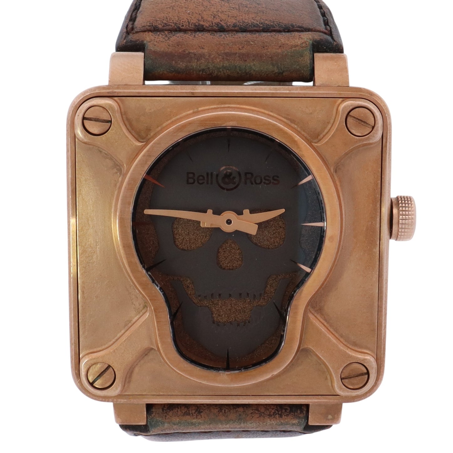 Bell & Ross Skull Bronze 46mm Skull Dial Watch Ref# BR 01-92