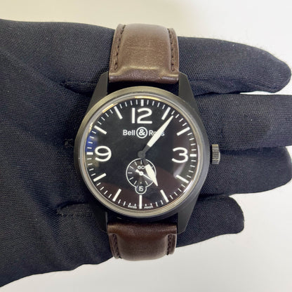 Bell & Ross Vintage 41mm Black Dial Watch Ref# BRV123 - Happy Jewelers Fine Jewelry Lifetime Warranty