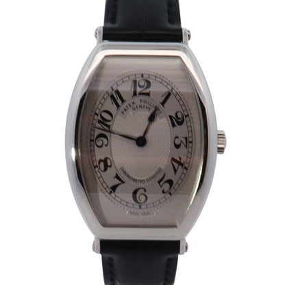 Patek Philippe Gondolo 5098 32mm Silver Dial Watch Ref# 5098P-001 - Happy Jewelers Fine Jewelry Lifetime Warranty