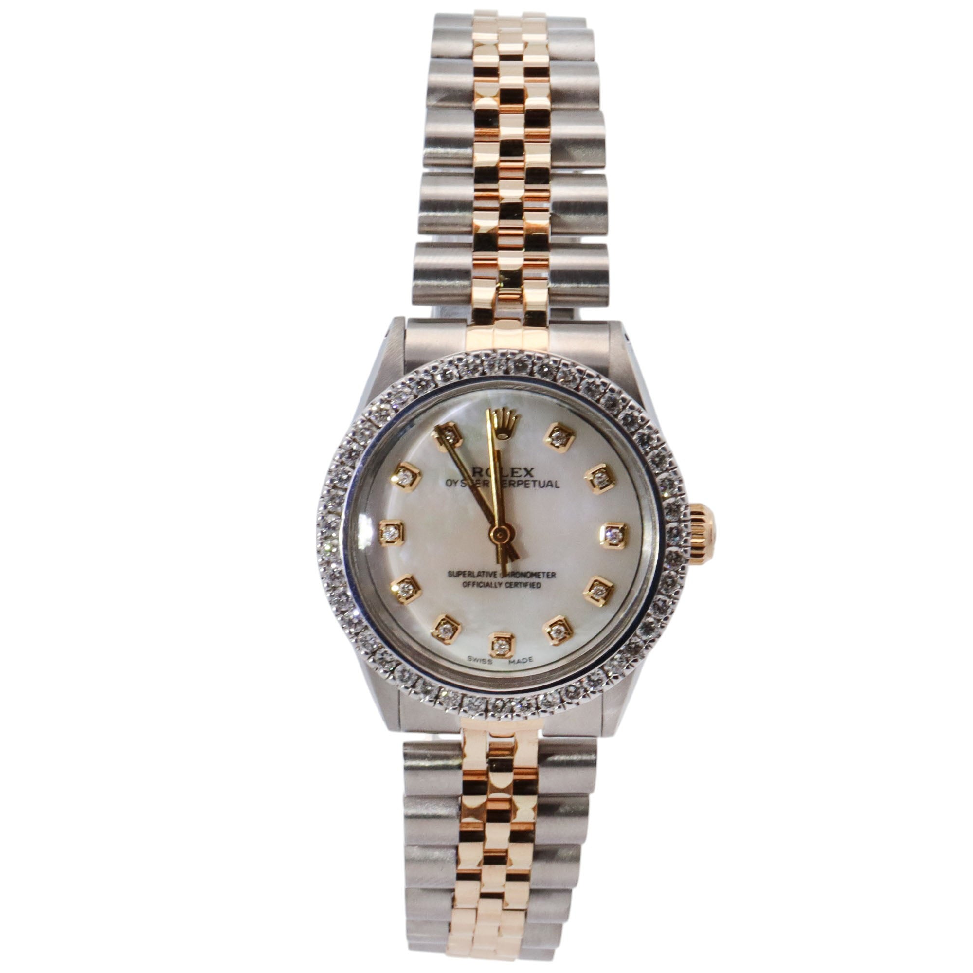 Rolex Oyster Perpetual 26mm MOP Dial Watch Ref# 6748 - Happy Jewelers Fine Jewelry Lifetime Warranty