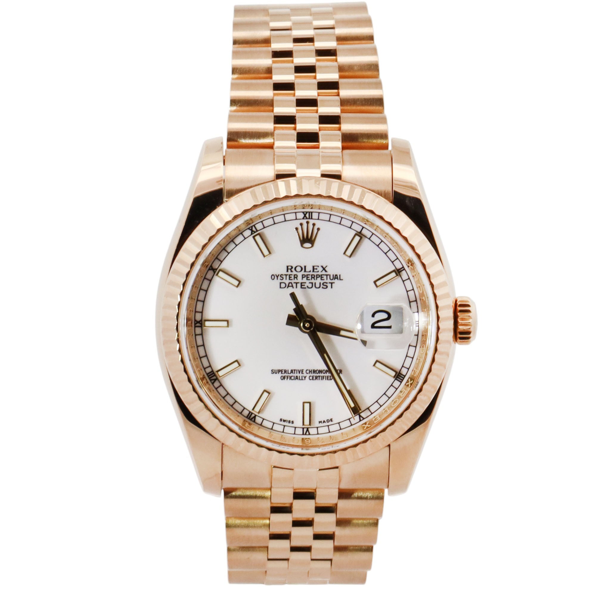 Rolex Datejust 36mm White Dial Watch Ref# 116238 - Happy Jewelers Fine Jewelry Lifetime Warranty