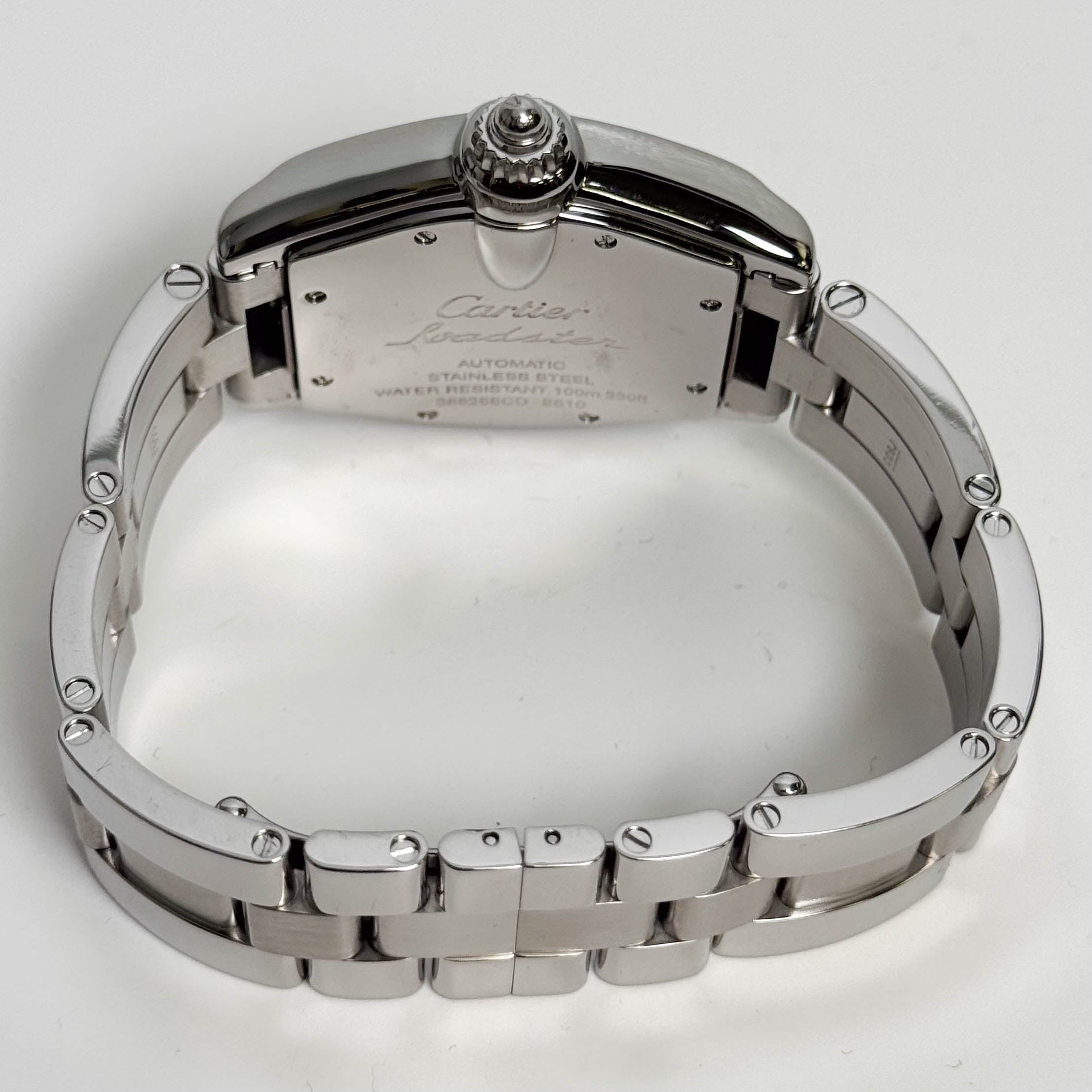 Cartier Roadster Stainless Steel 38mm Silver Dial Watch Ref# W62000V3 - Happy Jewelers Fine Jewelry Lifetime Warranty