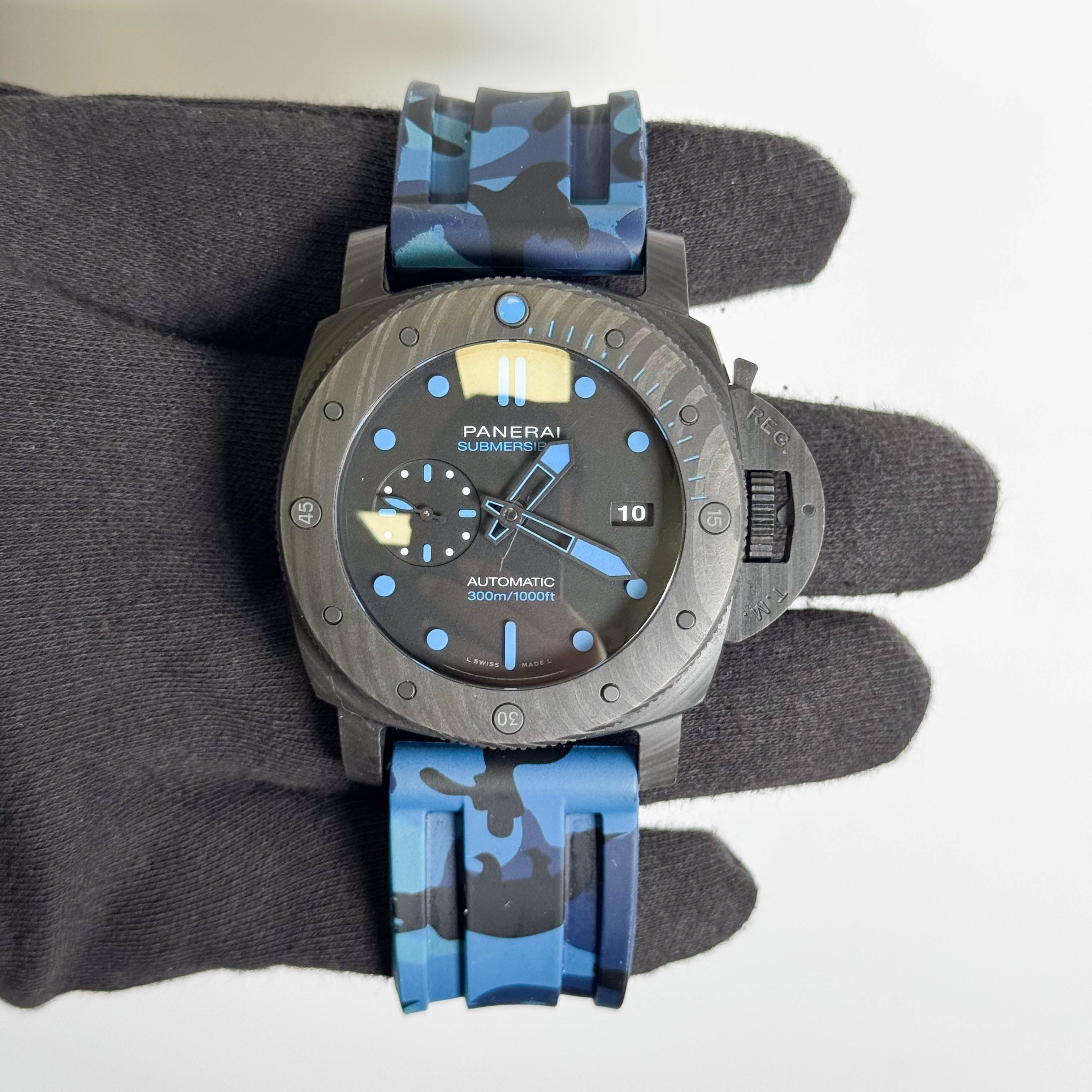 Panerai Luminor 47mm Black Dial Watch Ref# PAM01616