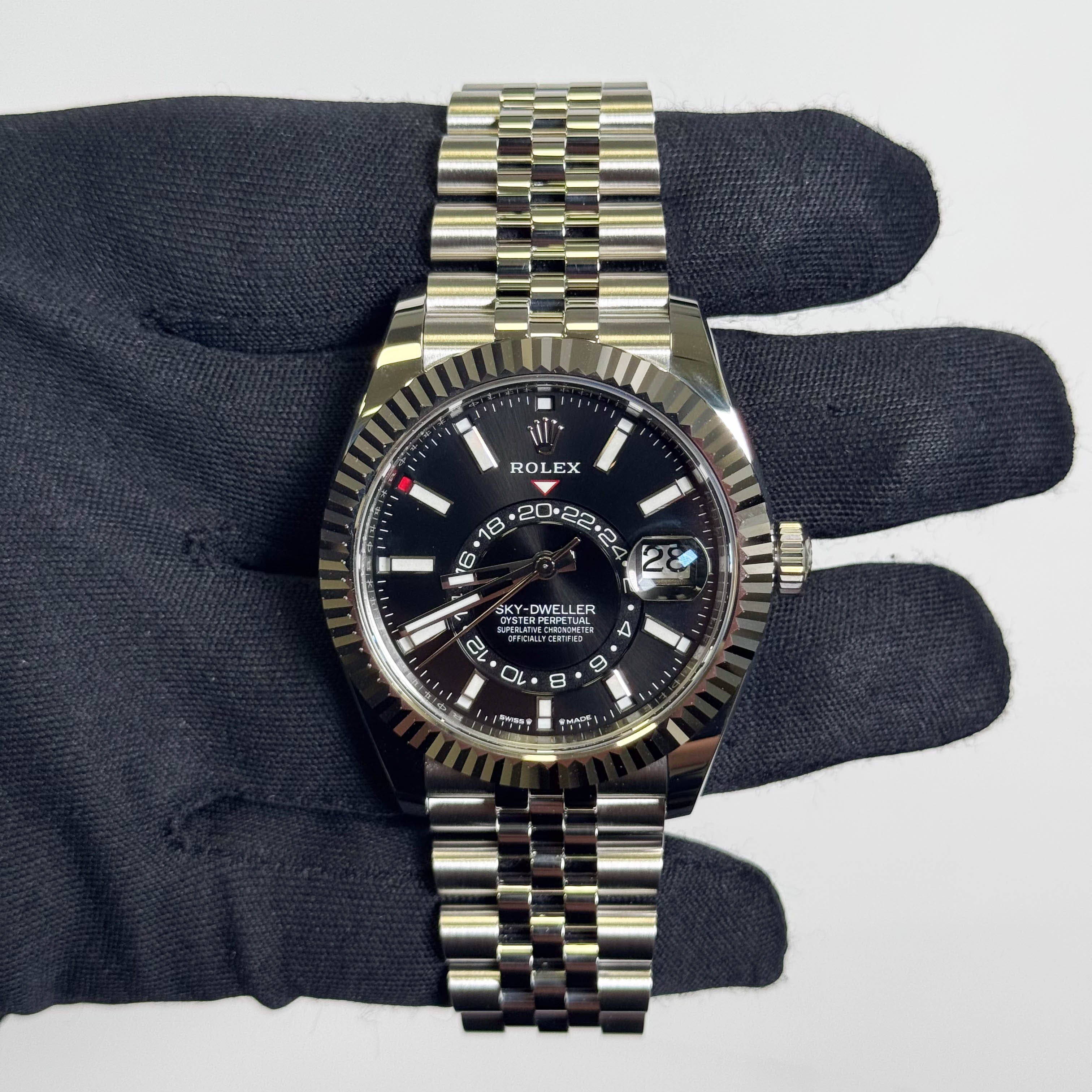 Rolex Sky-Dweller 42mm Black Dial Watch Ref# 336934 - Happy Jewelers Fine Jewelry Lifetime Warranty