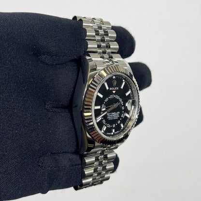 Rolex Sky-Dweller 42mm Black Dial Watch Ref# 336934 - Happy Jewelers Fine Jewelry Lifetime Warranty