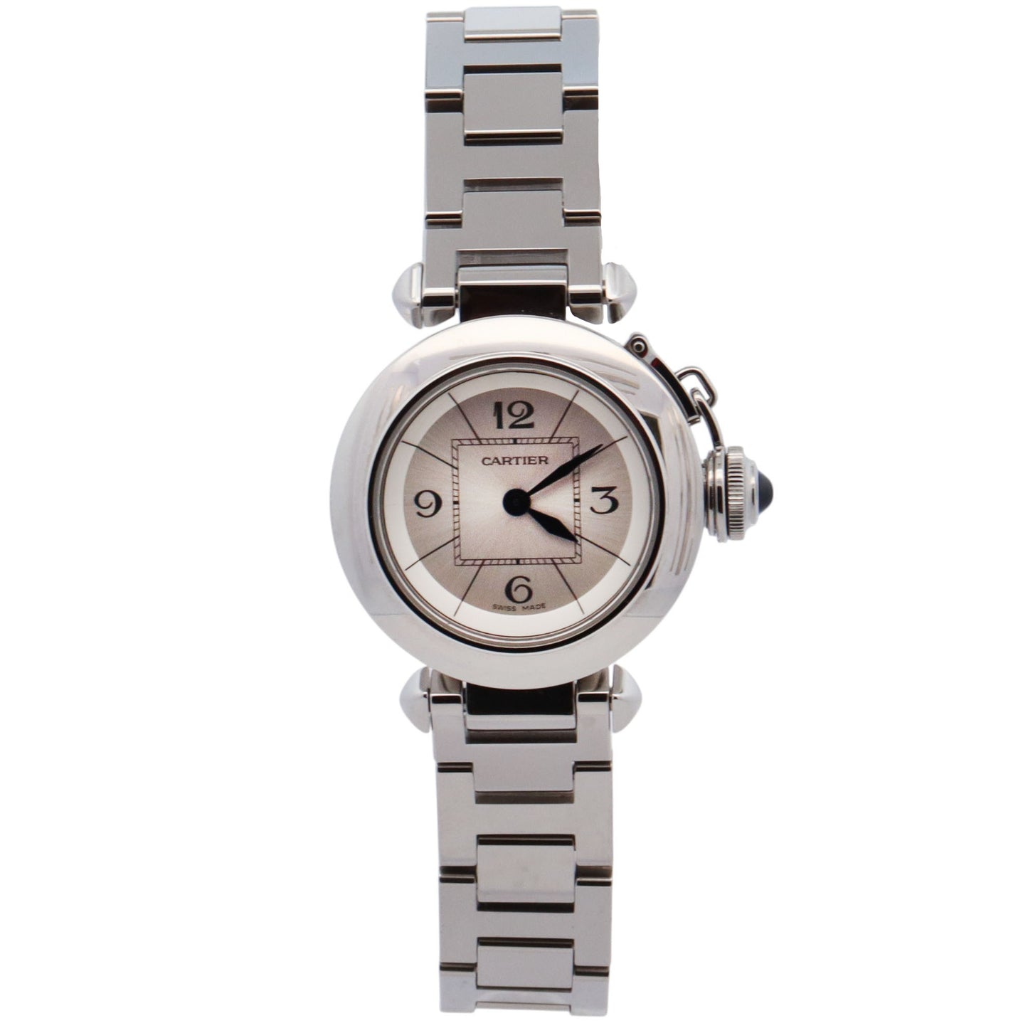 Cartier Pasha 27mm Silver Dial Watch Ref# W3140007