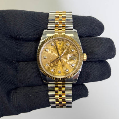 Rolex Datejust 36mm Champagne Dial Watch Ref# 116233 - Happy Jewelers Fine Jewelry Lifetime Warranty