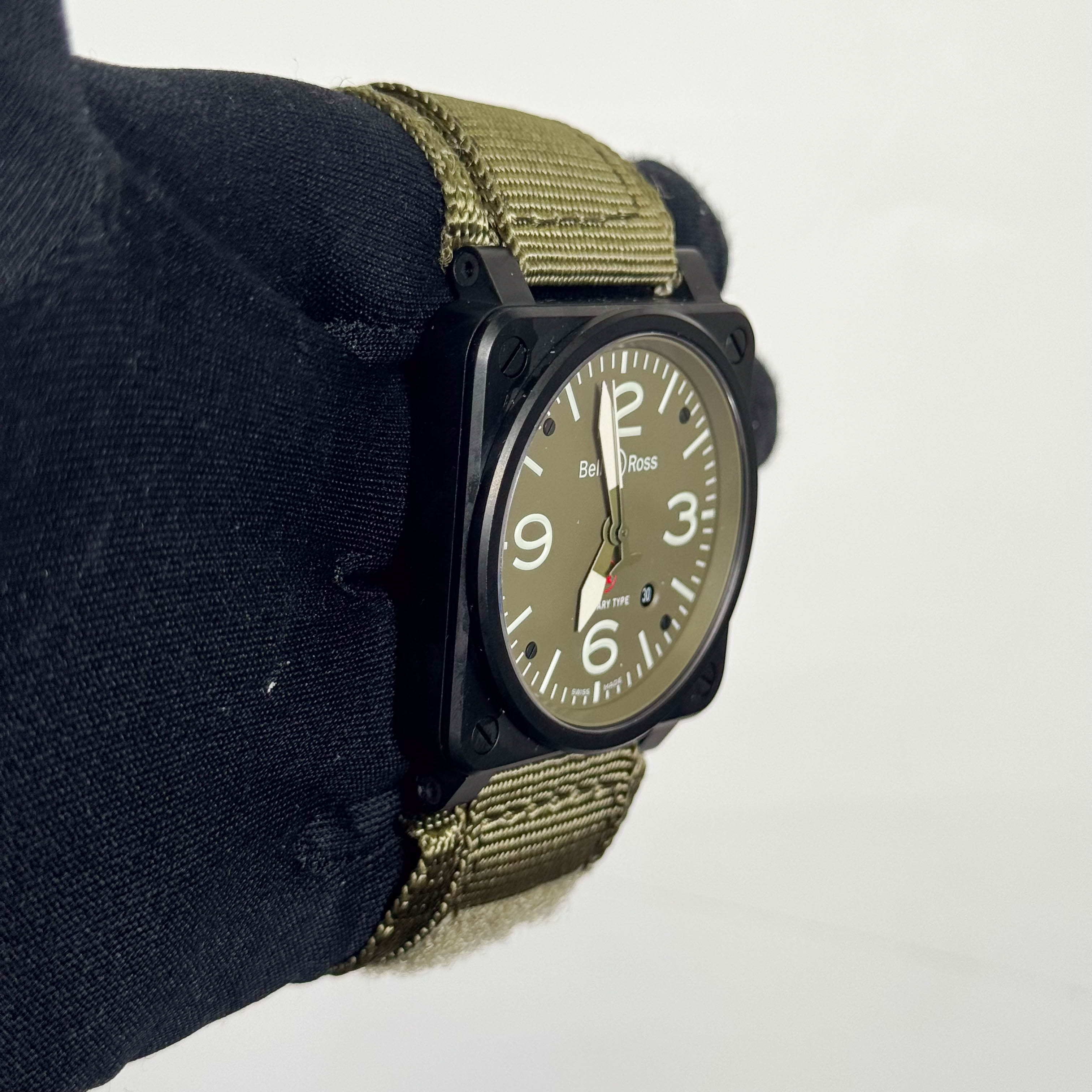 Bell & Ross Military 42mm Kahaki Dial Watch Ref# BR0392-MIL-CE - Happy Jewelers Fine Jewelry Lifetime Warranty