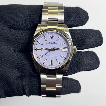 Rolex Oyster Perpetual 41mm Lilac Dial Watch Ref# 134300 - Happy Jewelers Fine Jewelry Lifetime Warranty
