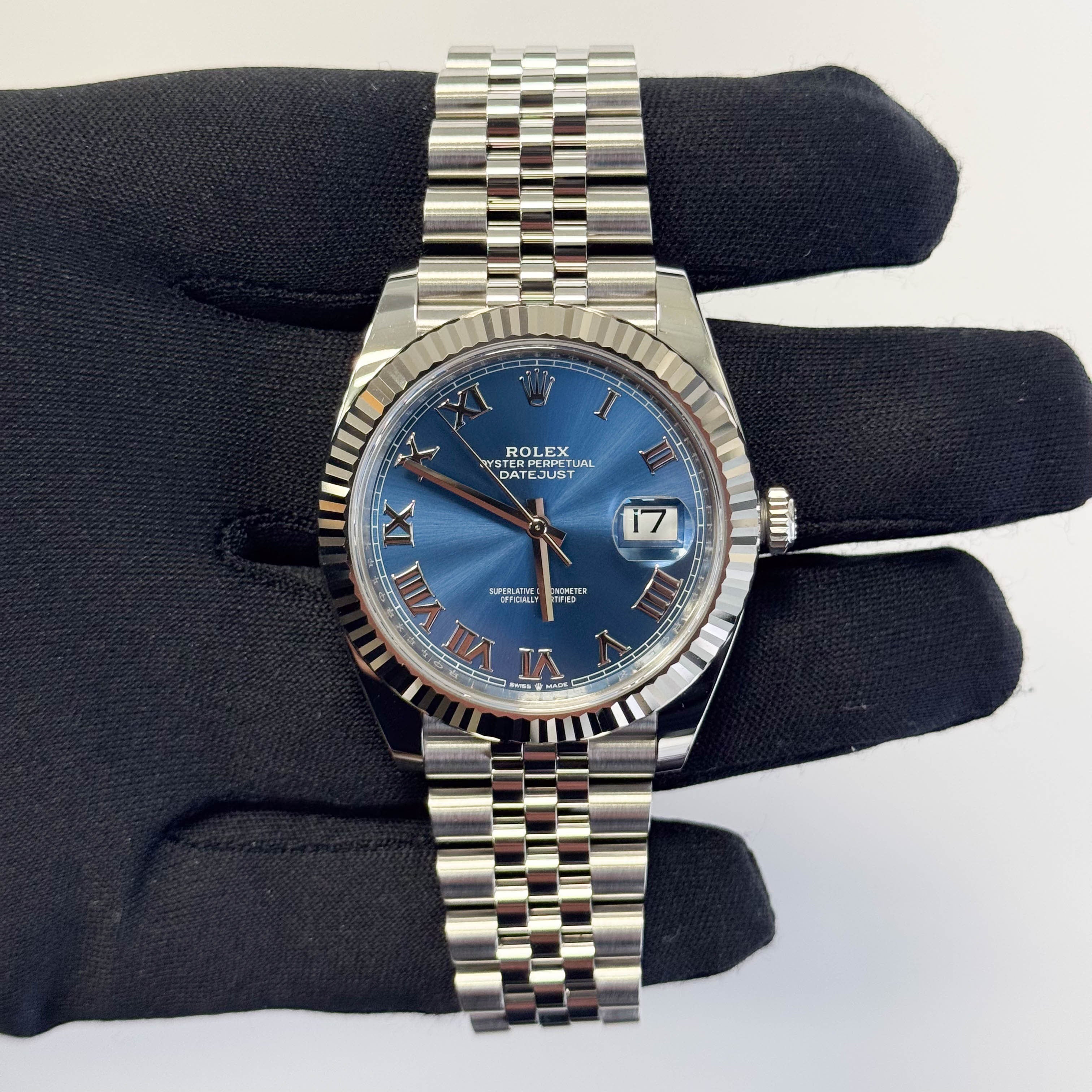 Rolex Datejust 41mm Blue Dial Watch Ref# 126334 - Happy Jewelers Fine Jewelry Lifetime Warranty