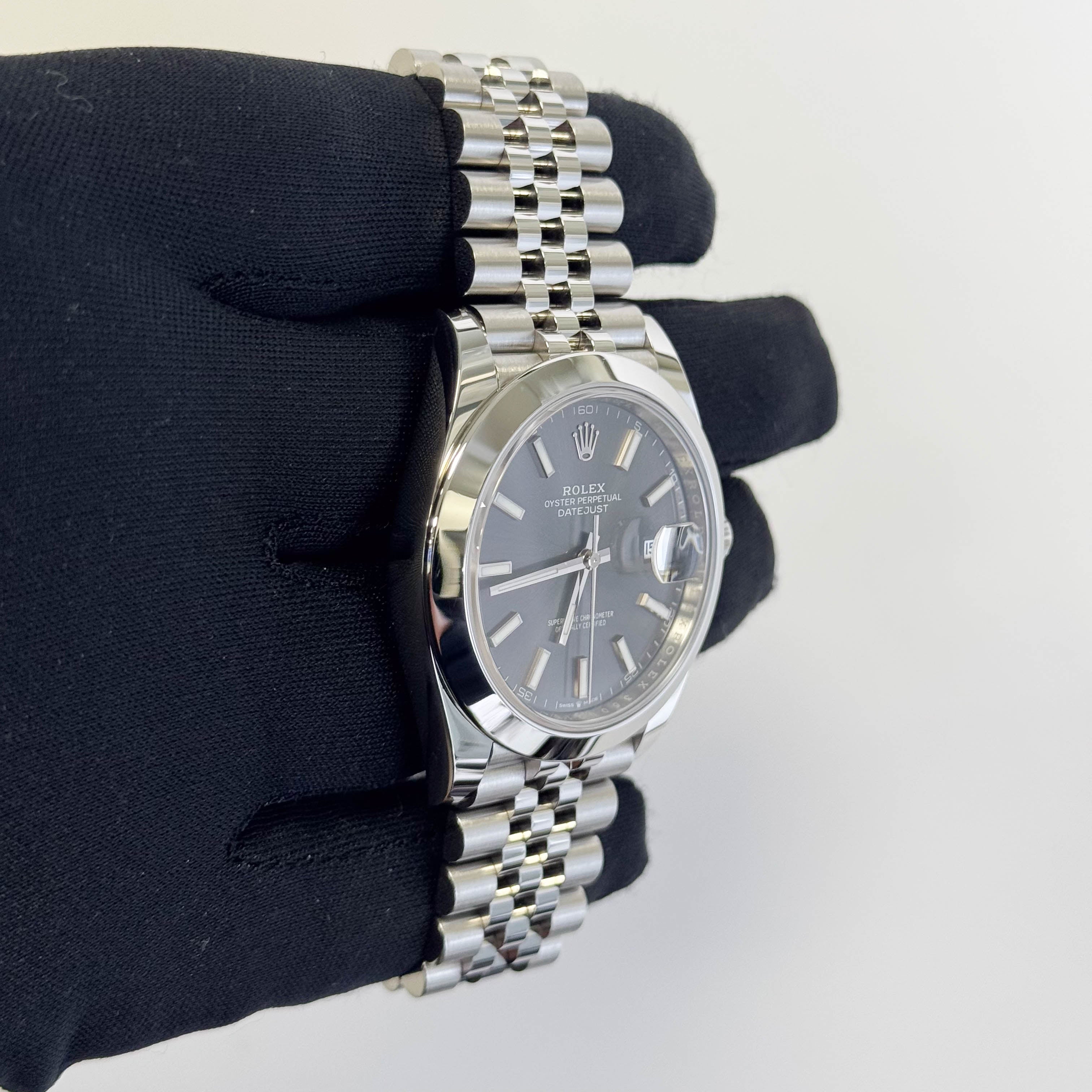 Rolex Datejust 41mm Rhodium Dial Watch Ref# 126300 - Happy Jewelers Fine Jewelry Lifetime Warranty
