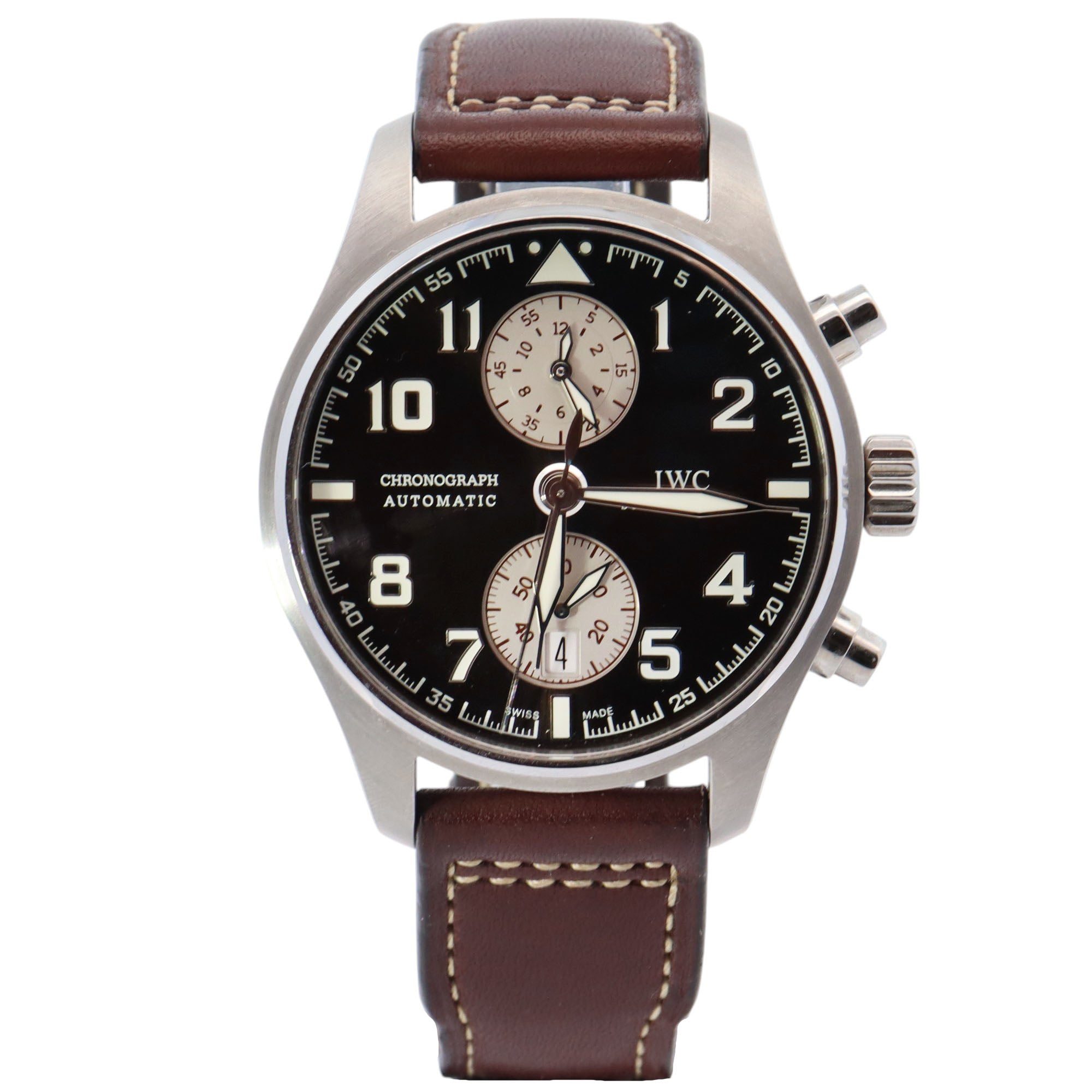 IWC Pilot's 43mm Brown Dial Watch Ref# IW387806 - Happy Jewelers Fine Jewelry Lifetime Warranty