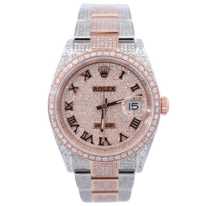 Rolex Datejust 36mm Custom Iced Out Dial Watch Ref# 126231 - Happy Jewelers Fine Jewelry Lifetime Warranty