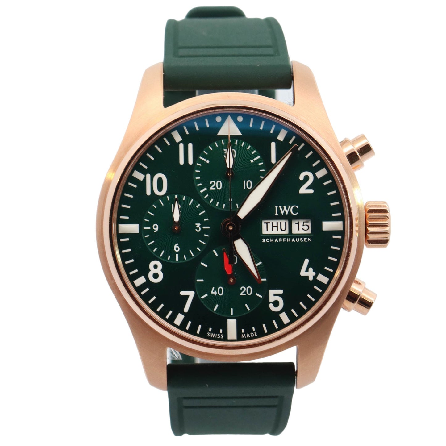 Iwc pilot rose gold best sale