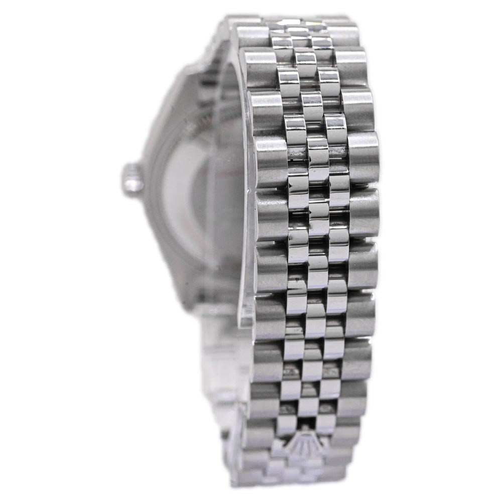 Rolex Ladies Datejust Stainless Steel 31mm Black Jubilee Diamond Dot Dial Watch Reference #: 178274 - Happy Jewelers Fine Jewelry Lifetime Warranty