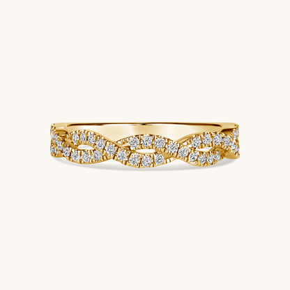 Infinity Diamond Half Way Band