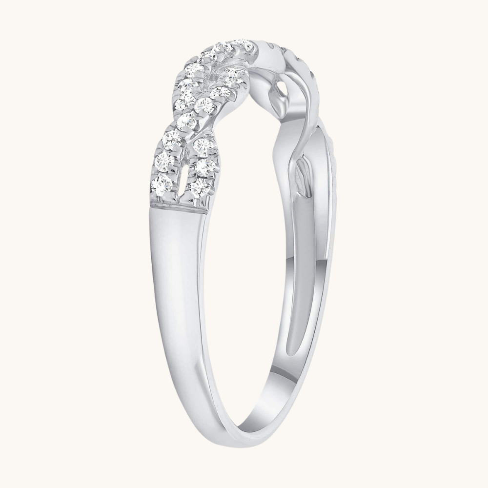 Infinity Diamond Half Way Band