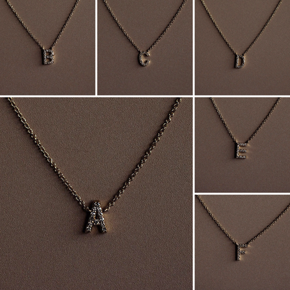 Small Diamond Initial Necklace - Happy Jewelers Fine Jewelry Lifetime Warranty