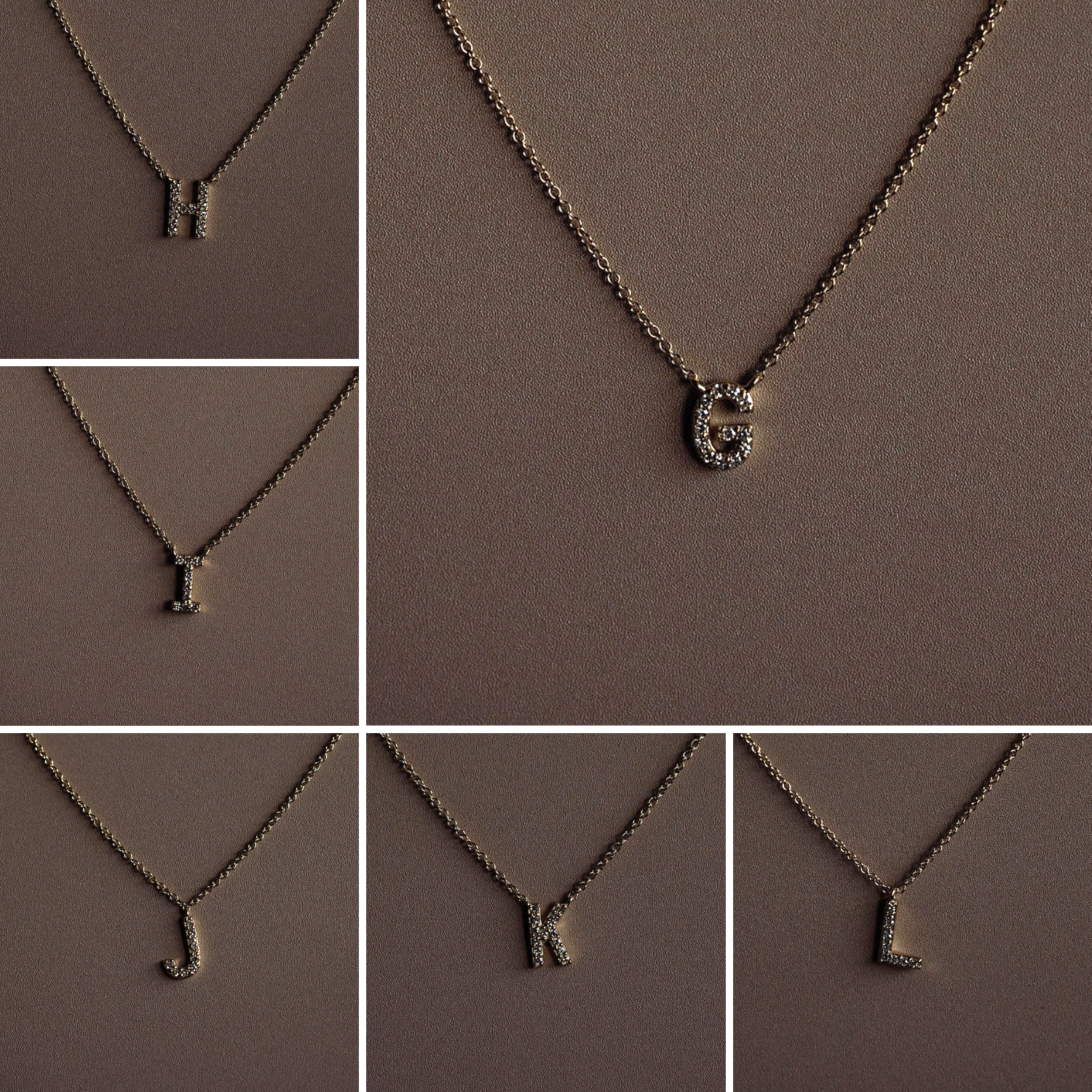Small Diamond Initial Necklace - Happy Jewelers Fine Jewelry Lifetime Warranty