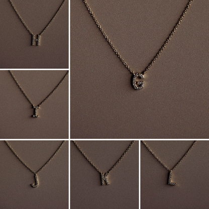 Small Diamond Initial Necklace - Happy Jewelers Fine Jewelry Lifetime Warranty