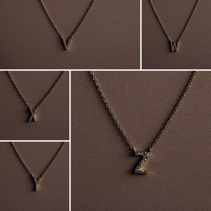 Small Diamond Initial Necklace - Happy Jewelers Fine Jewelry Lifetime Warranty