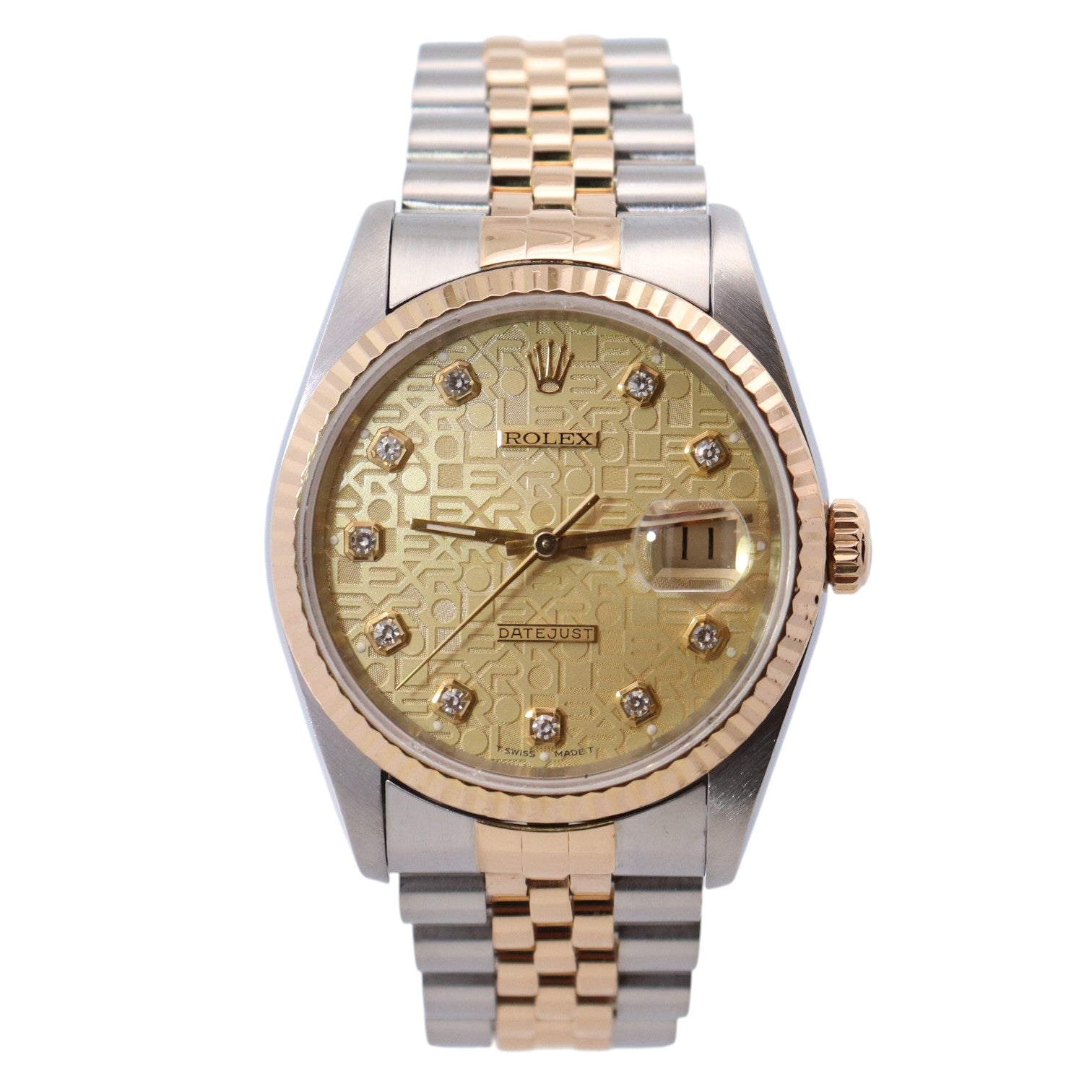 Rolex Datejust 36mm Champagne Dial Watch Ref# 16233 - Happy Jewelers Fine Jewelry Lifetime Warranty