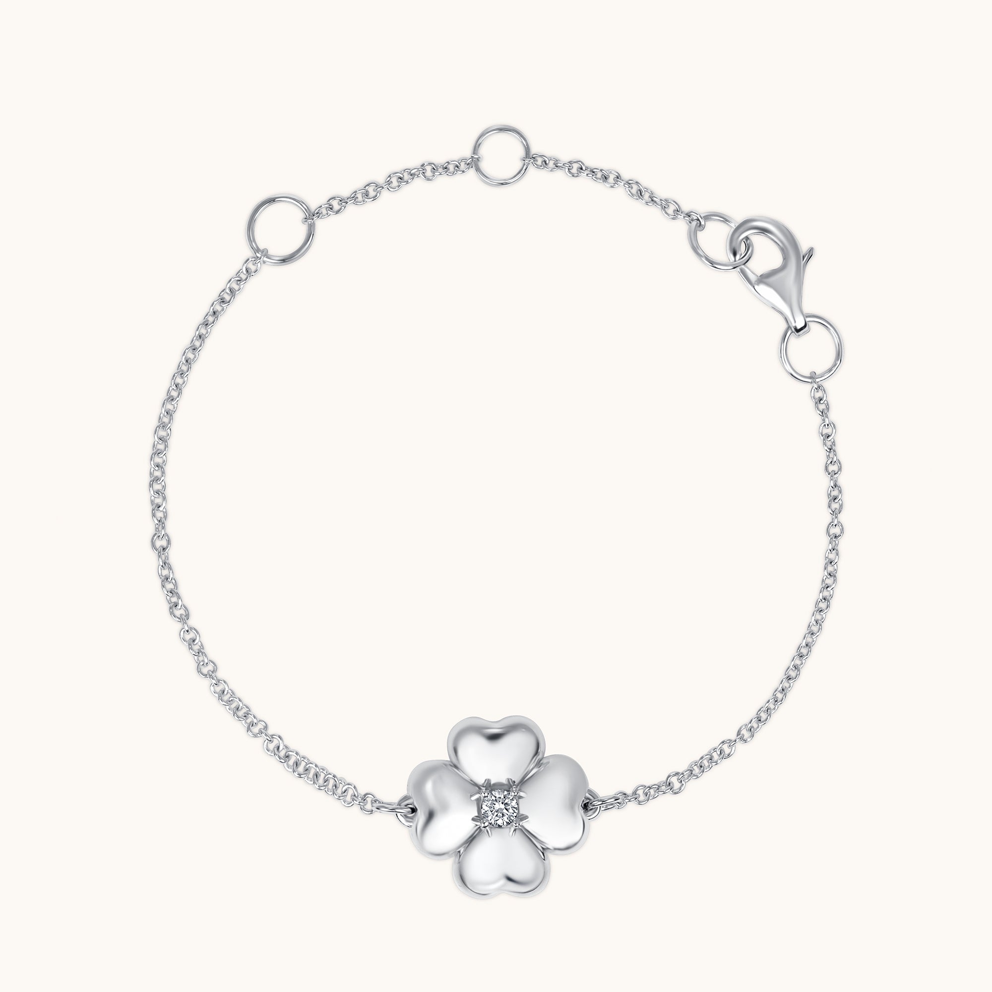 Kid's Diamond Bubble Flower Bracelet - Happy Jewelers Fine Jewelry Lifetime Warranty