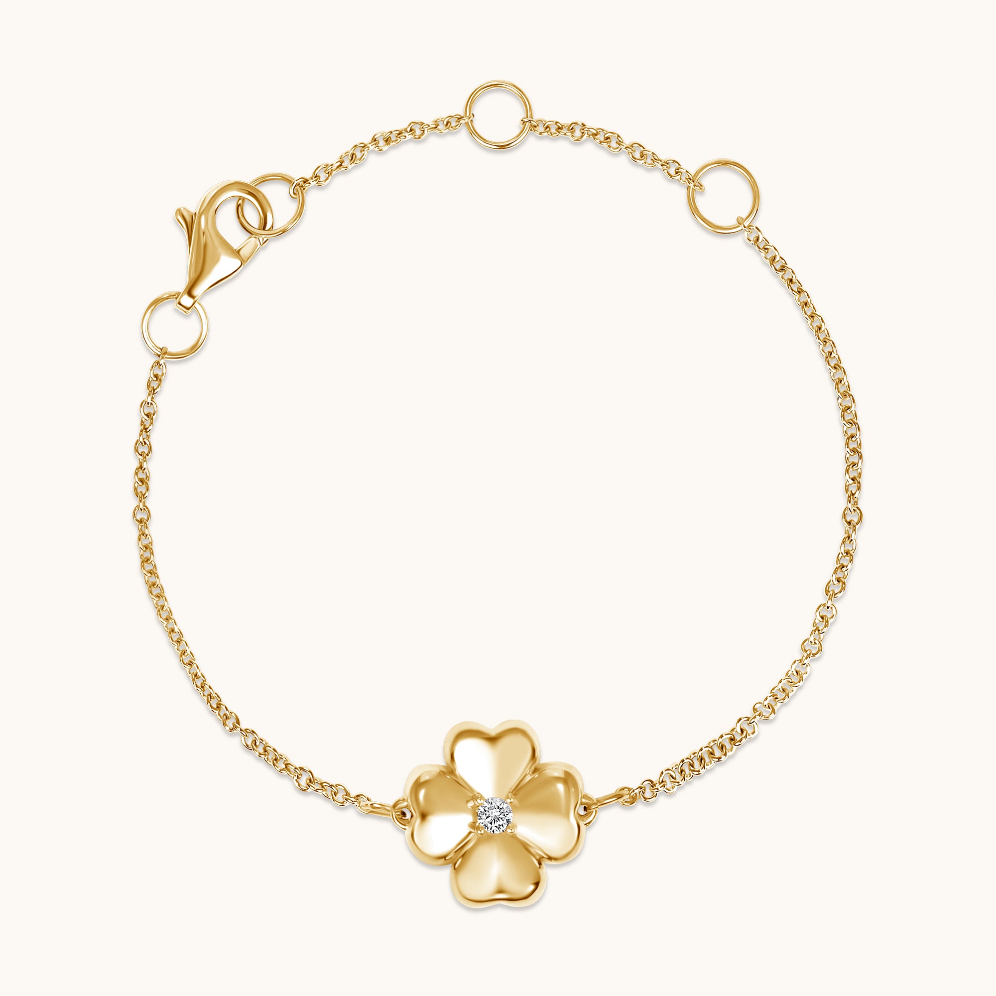 Kid's Diamond Bubble Flower Bracelet - Happy Jewelers Fine Jewelry Lifetime Warranty