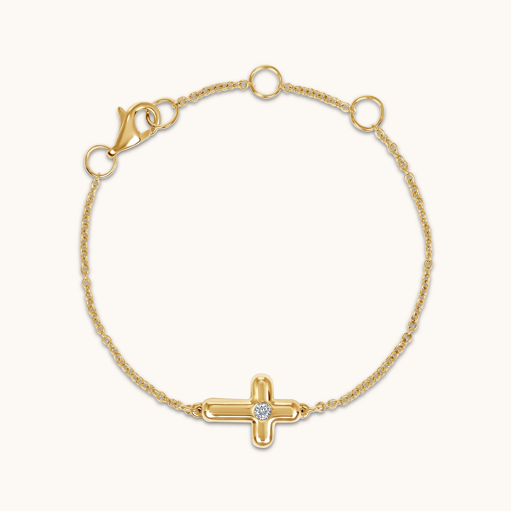 レ*ル様 gunda bubble cross bracelet Kid's Diamond Bubble Cross Bracelet – Happy Jewelers