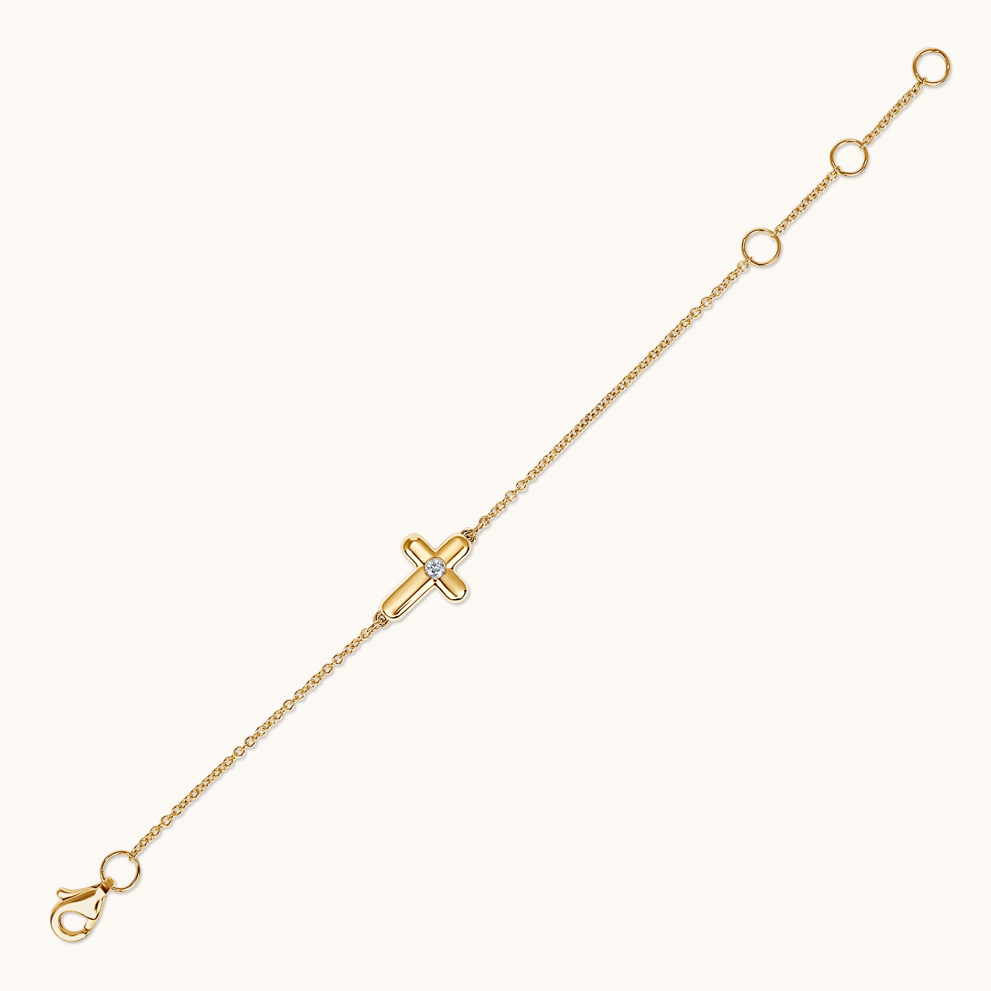Kid's Diamond Bubble Cross Bracelet – Happy Jewelers