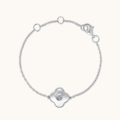 Kid's Diamond Bubble Clover Bracelet - Happy Jewelers Fine Jewelry Lifetime Warranty