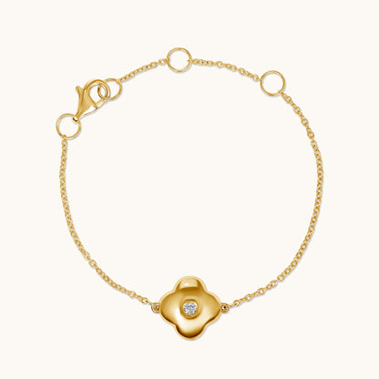 Kid's Diamond Bubble Clover Bracelet - Happy Jewelers Fine Jewelry Lifetime Warranty