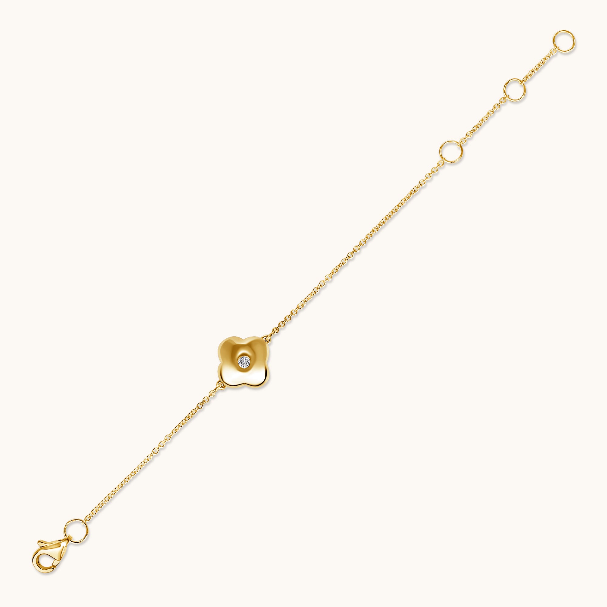 Kid's Diamond Bubble Clover Bracelet - Happy Jewelers Fine Jewelry Lifetime Warranty