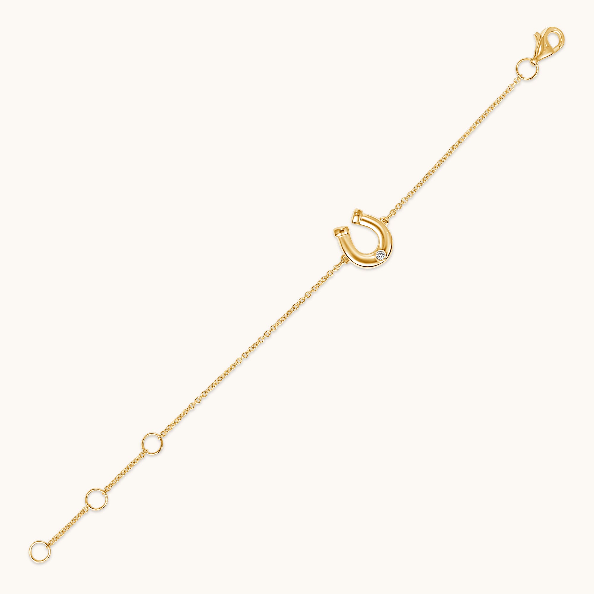 Kid's Bezzle Diamond Bubble Horseshoe Bracelet - Happy Jewelers Fine Jewelry Lifetime Warranty